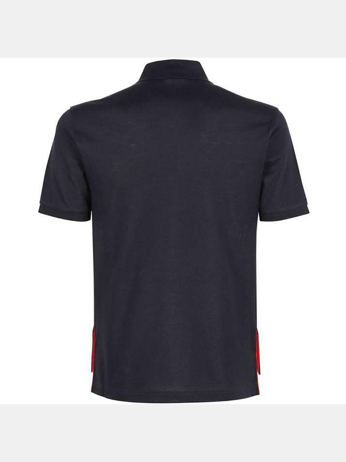 [톰브라운] 24FW 삼선 포켓 폴로 티셔츠 네이비 MJP022A 01455 415