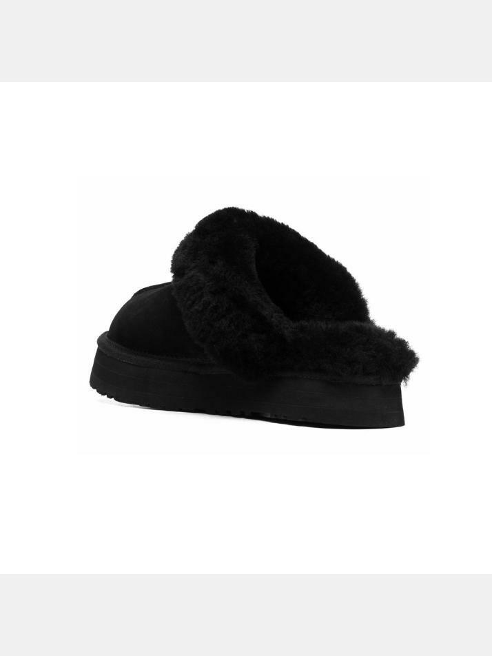[어그] 24FW 디스케트 퍼 뮬 슬리퍼 블랙 1122550 BLK