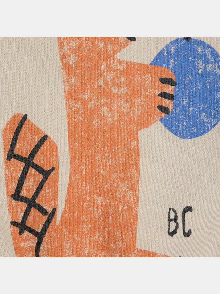 [보보쇼즈] 24FW 키즈 스쿼럴 로고 맨투맨 베이지 B224AC047 231