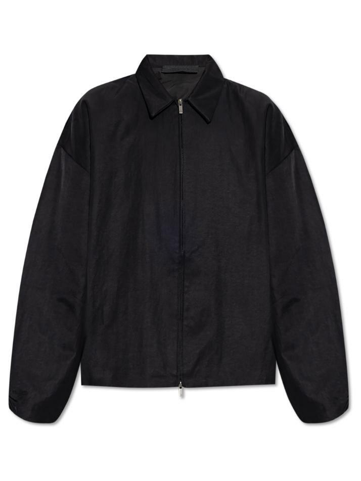 [피어오브갓] 24FW 텍스처 나일론 백로고 자켓 202BT246380F BLACK