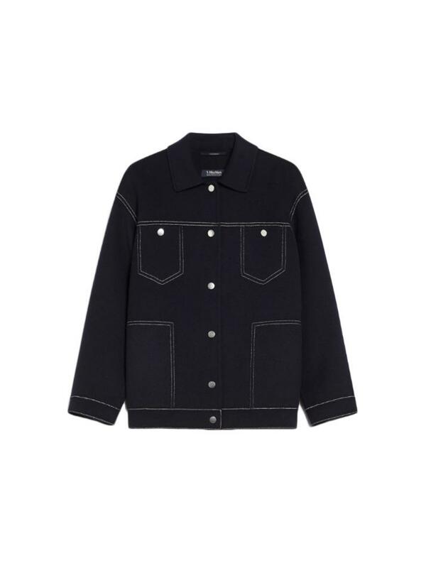 [막스마라] 24FW POGGIO 스티치 울 자켓 네이비 2429046013 081