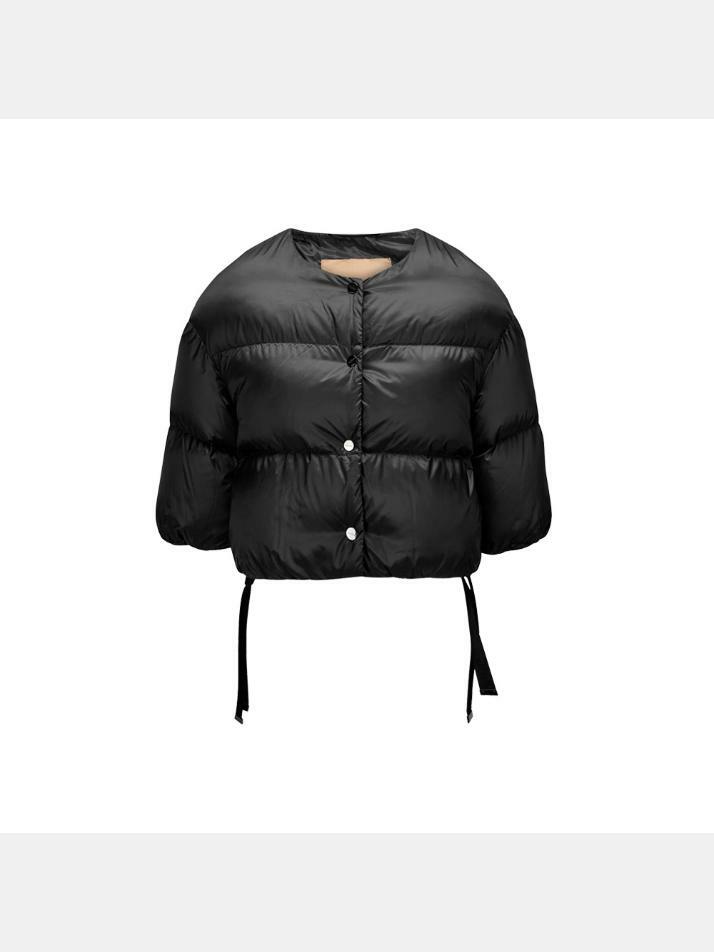 [막스마라] 24FW SEICO 버튼 크롭 패딩자켓 블랙 2429486025 009