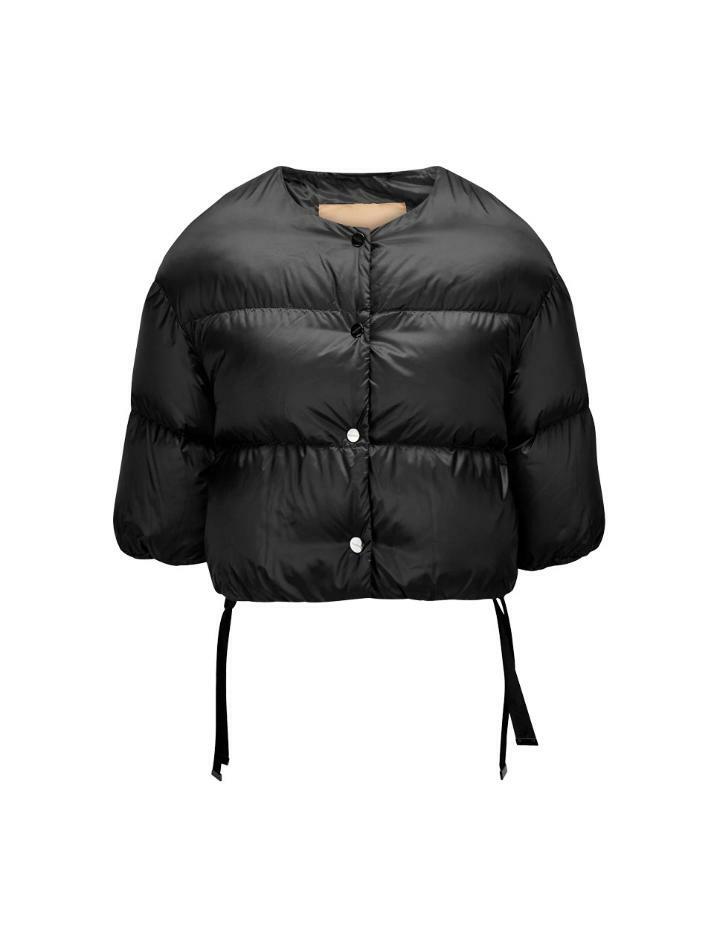 [막스마라] 24FW SEICO 버튼 크롭 패딩자켓 블랙 2429486025 009