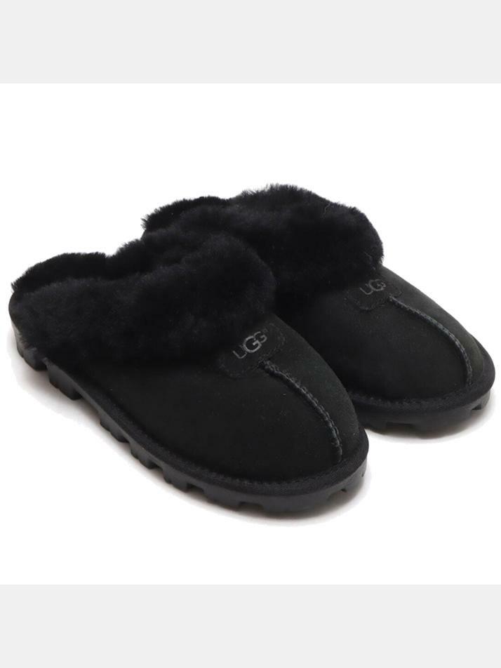 [어그] 24FW 코케트 퍼 뮬 슬리퍼 블랙 5125 BLK