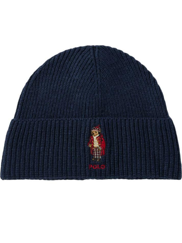 [랄프로렌] 24FW 홀리데이 베어 자수 비니 네이비 449959381 002