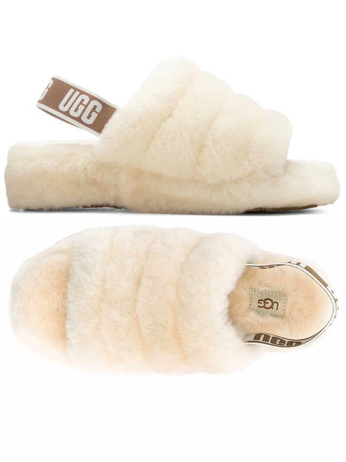 [어그] 24FW 플러프 예 슬라이드 퍼 샌들 네추럴 1095119 NAT