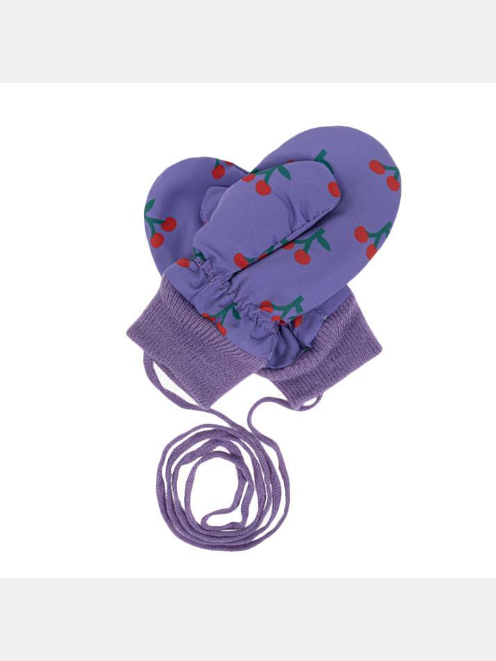 [보보쇼즈] 24FW 키즈 체리 패턴 글러브 퍼플 B224AH027 511