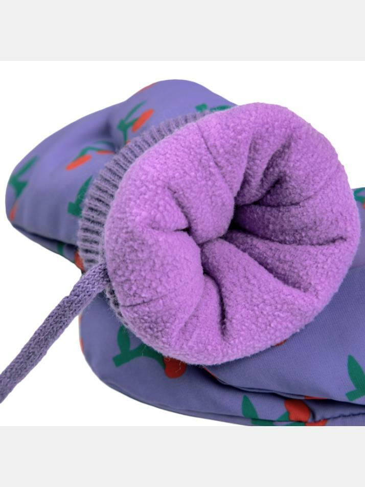 [보보쇼즈] 24FW 키즈 체리 패턴 글러브 퍼플 B224AH027 511