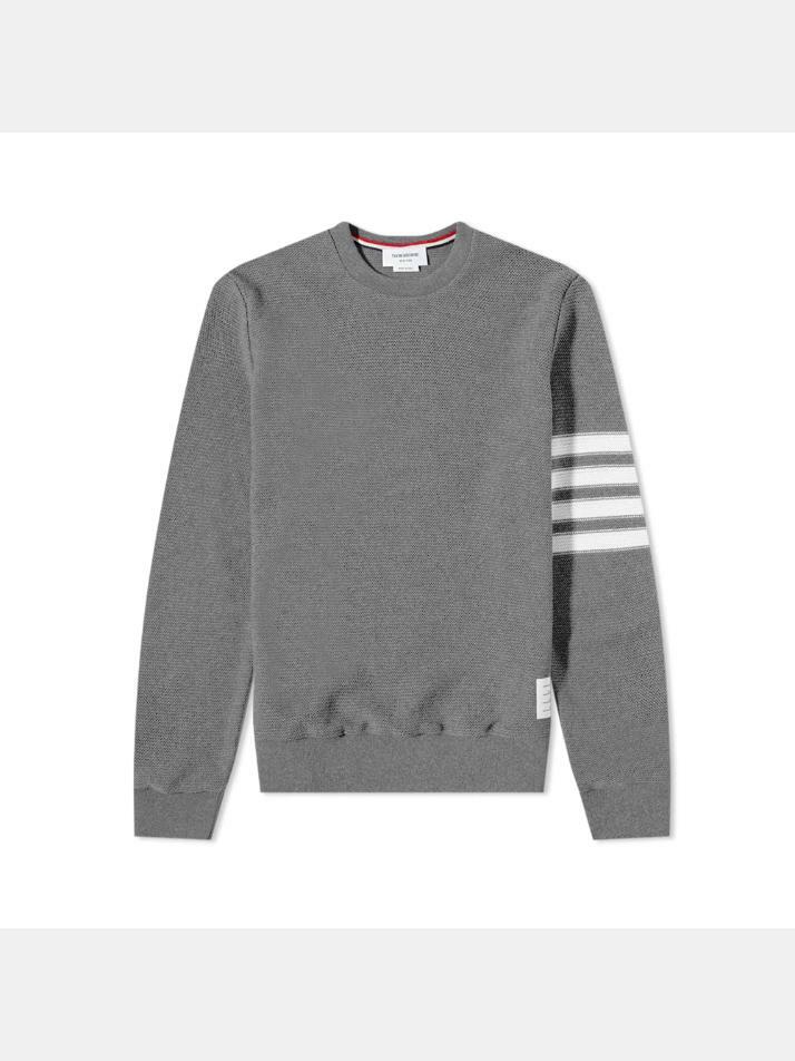 [톰브라운] 24FW 사선완장 스티치 와플 맨투맨 MJT305A 07897 035