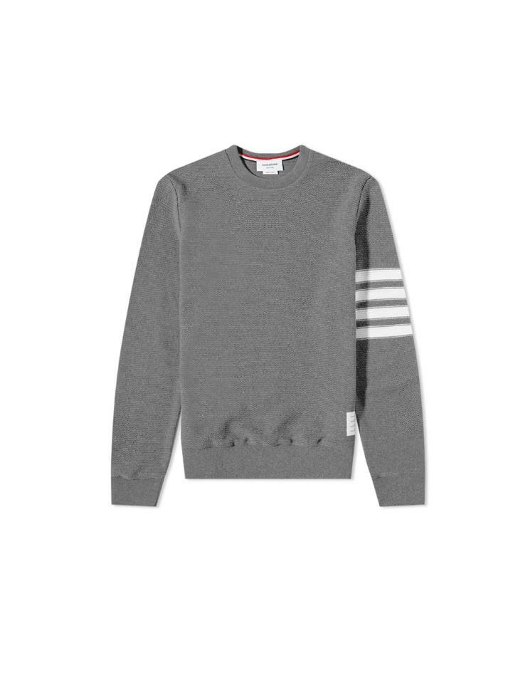 [톰브라운] 24FW 사선완장 스티치 와플 맨투맨 MJT305A 07897 035