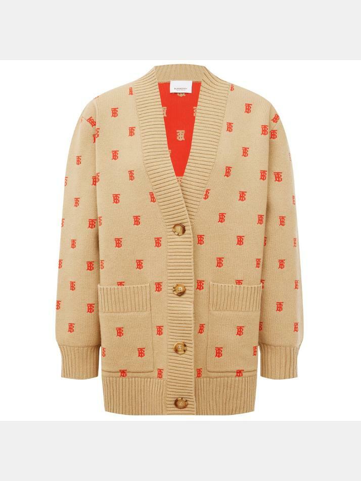 [버버리] 24FW 오버사이즈 가디건 아카이브베이지 8021032