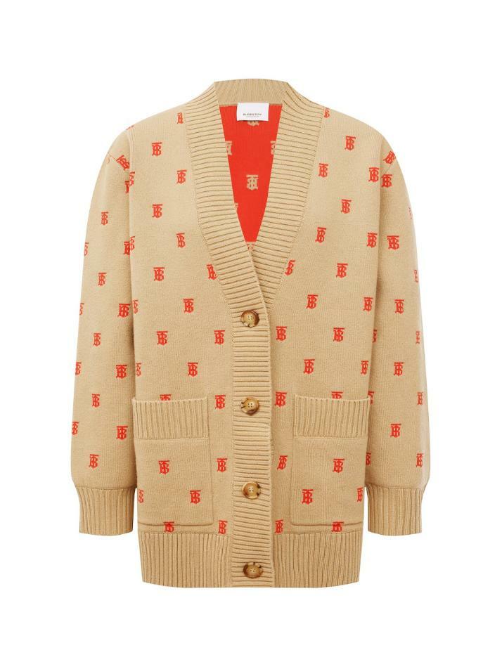 [버버리] 24FW 오버사이즈 가디건 아카이브베이지 8021032