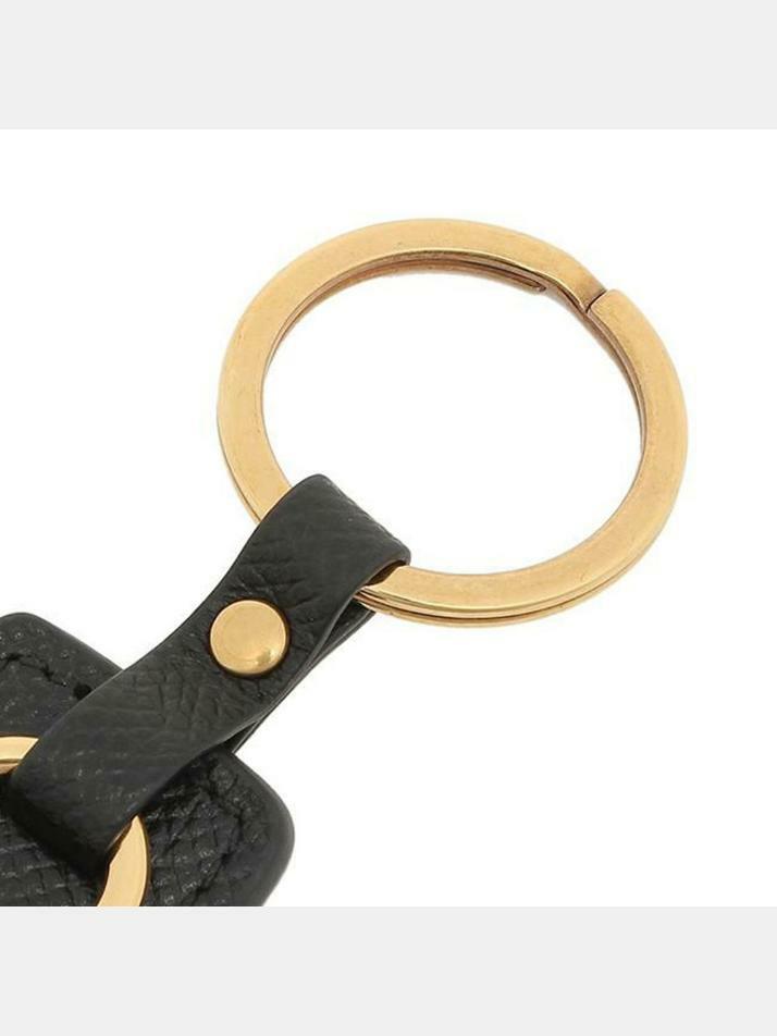[페라가모] 25SS 금장 더블 간치니 키링 블랙 22-E014 0734287