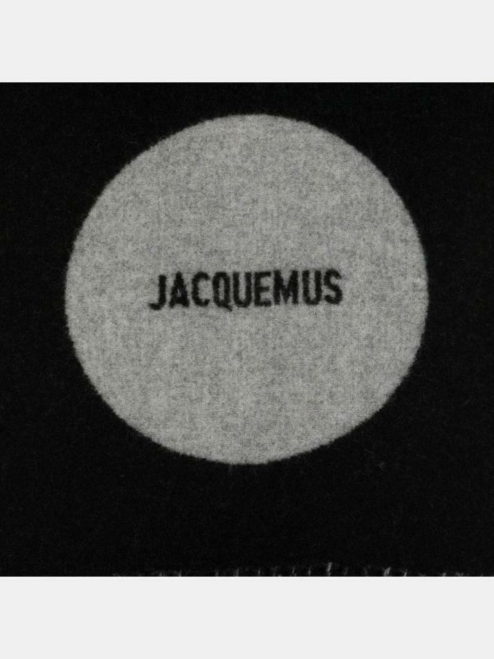 [자크뮈스] 24FW 로고 울 프린지 머플러 블랙 246AC687 5202 090