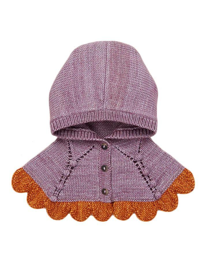 [미샤앤퍼프] 24FW 키즈 스캘럽 케이플릿 페리윙클 MP175023 577