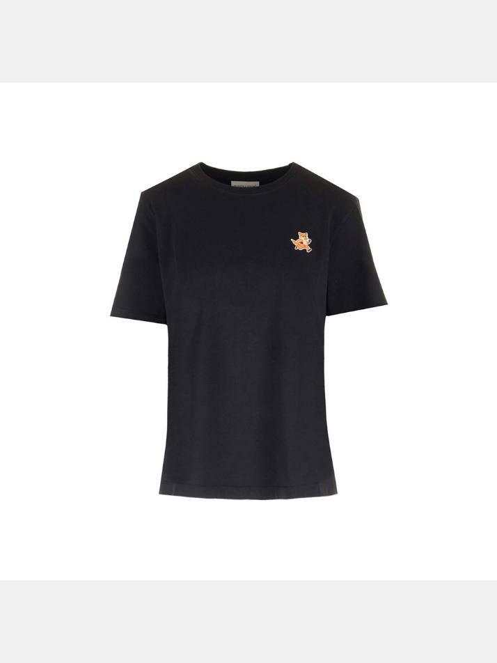 [메종 키츠네] 25SS 스피디 폭스 티셔츠 블랙 MW00119KJ0008 P199