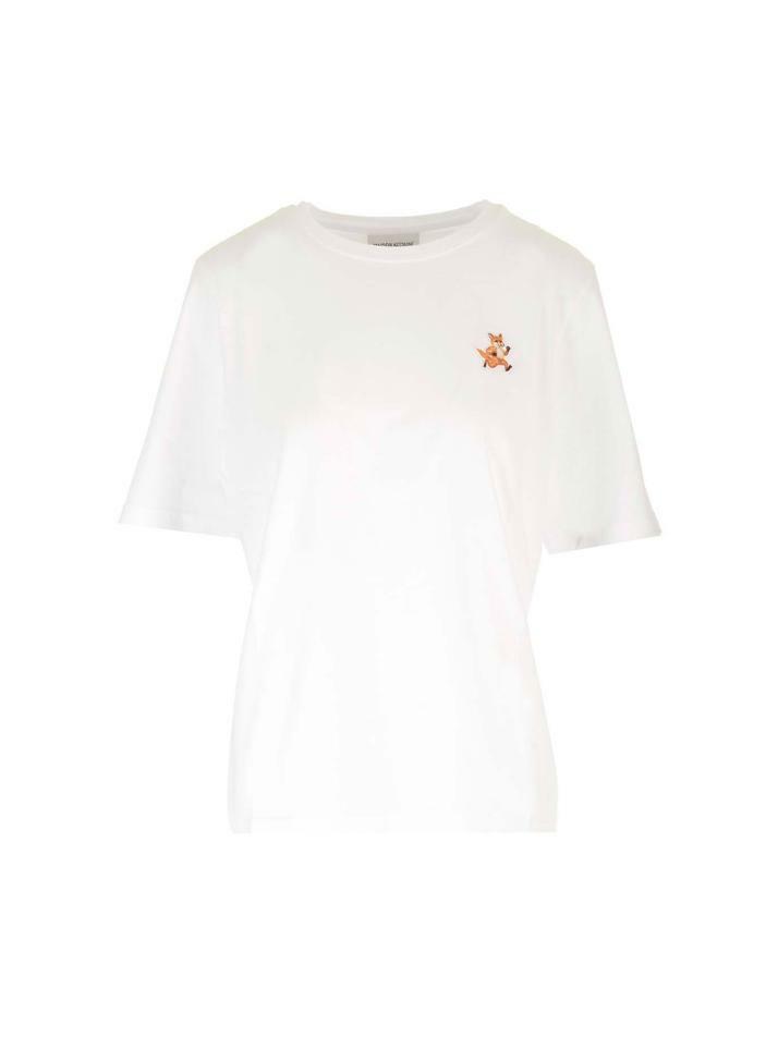[메종 키츠네] 25SS 스피디 폭스 티셔츠 화이트 MW00119KJ0008 P100