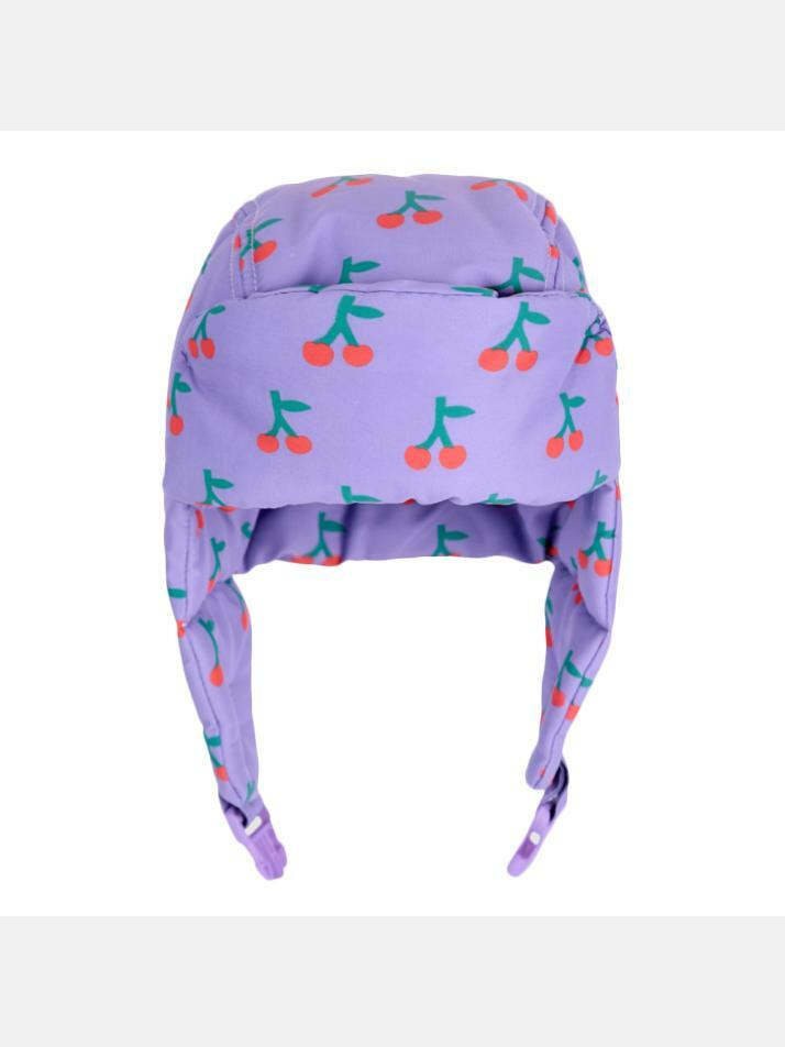 [보보쇼즈] 24FW 키즈 체리 패턴 트래퍼햇 퍼플 B224AH023 511