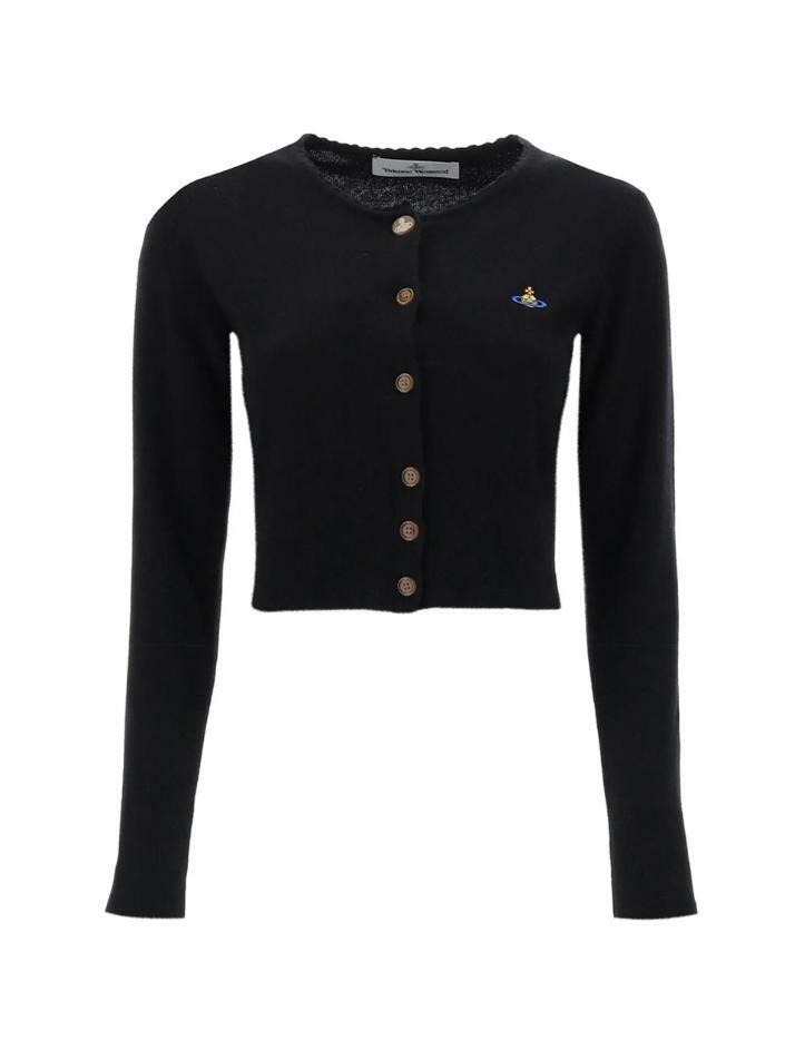 [비비안웨스트우드] 24SS ORB 자수 베아 숏 가디건 1803002U Y0006 N403