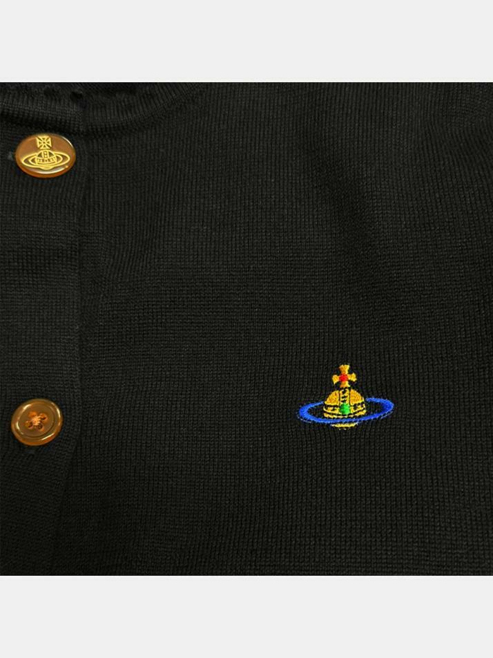 [비비안웨스트우드] 24SS ORB 자수 베아 숏 가디건 1803002U Y0006 N403