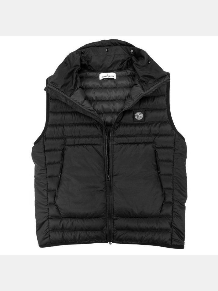 [스톤 아일랜드] 13주년 로고 패치 패딩조끼 블랙 7615G0224 V0029