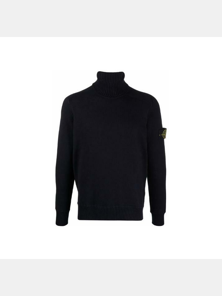 [스톤 아일랜드] 13주년 와펜 패치 터틀넥 니트 7515542A2 V0020