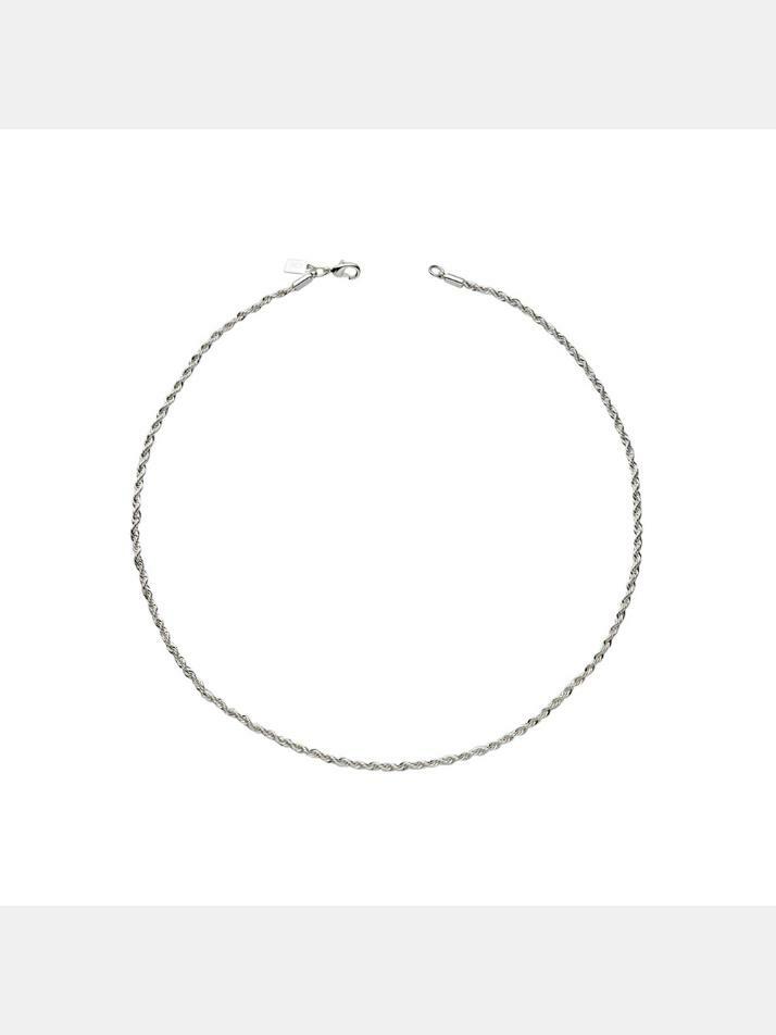 [크리스탈 헤이즈] 22FW 로프 체인 넥클리스 실버 SILVER ROPE CHAIN