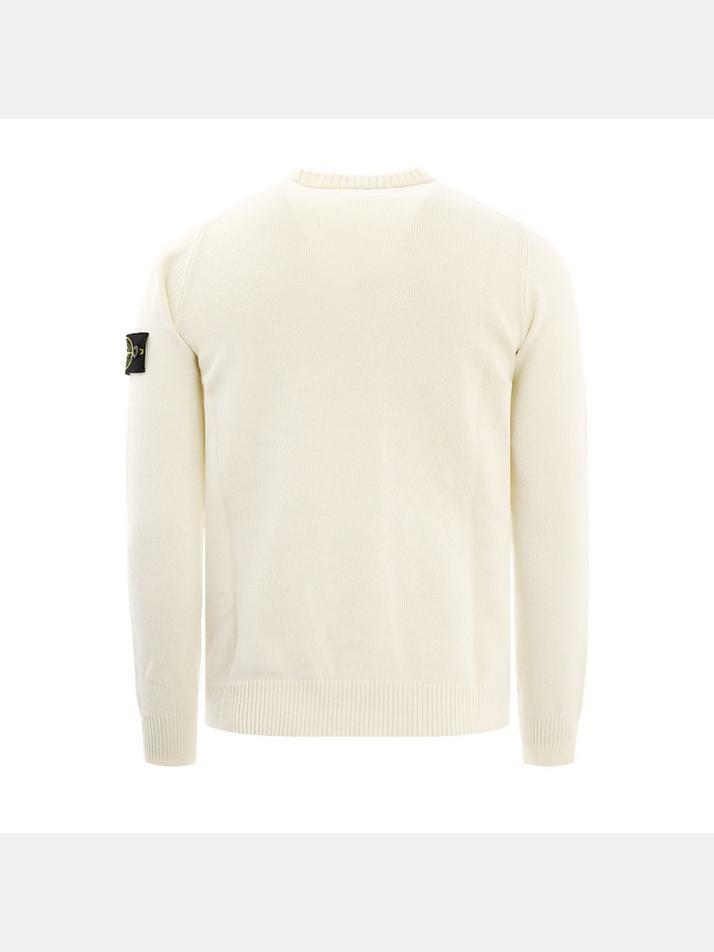 [스톤 아일랜드]14주년 와펜 크루넥 울니트 아이보리 7515503A7 V0099