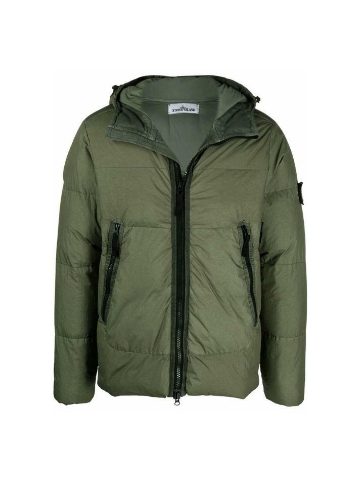 [스톤 아일랜드] 14주년 와펜 크링클랩스 후드 패딩 751540123 V0055