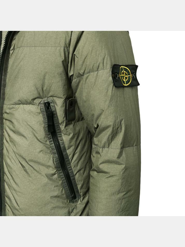 [스톤 아일랜드] 14주년 와펜 크링클랩스 후드 패딩 751540123 V0055