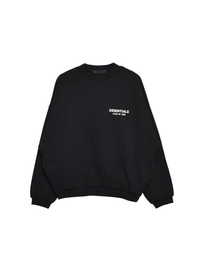 [피어오브갓] 24FW 에센셜 기모 맨투맨 192HO246260F BLACK