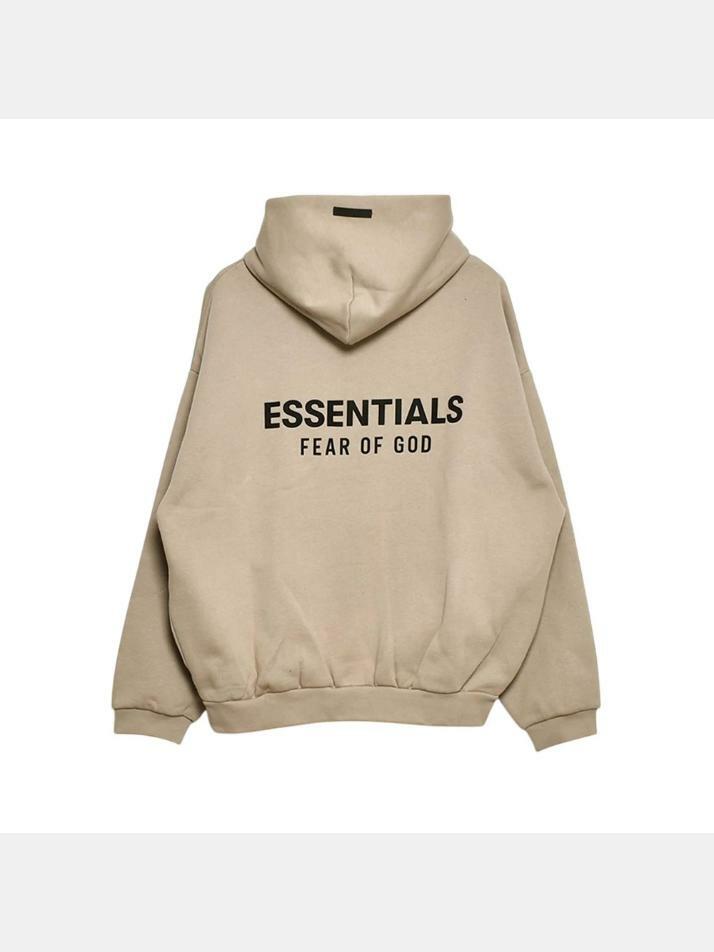 [피어오브갓] 24FW 에센셜 기모 후드티 192HO246257F DESERT SAND