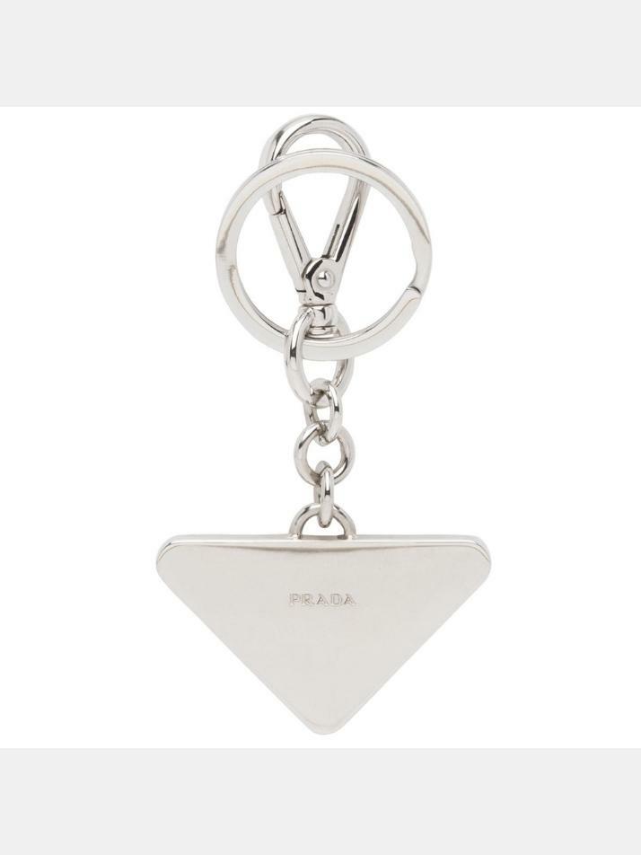 [프라다] 25SS 사피아노 삼각로고 은장 키링 2PP080 053 F0002