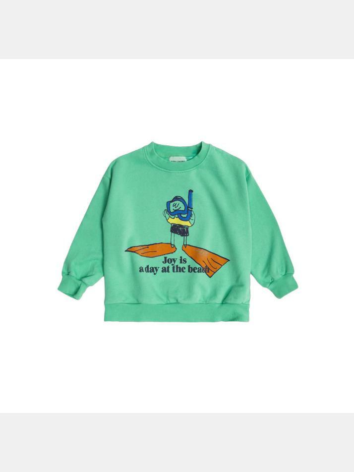 [보보쇼즈] 25SS 키즈 그래픽 조이 맨투맨 그린 B125AC032 331