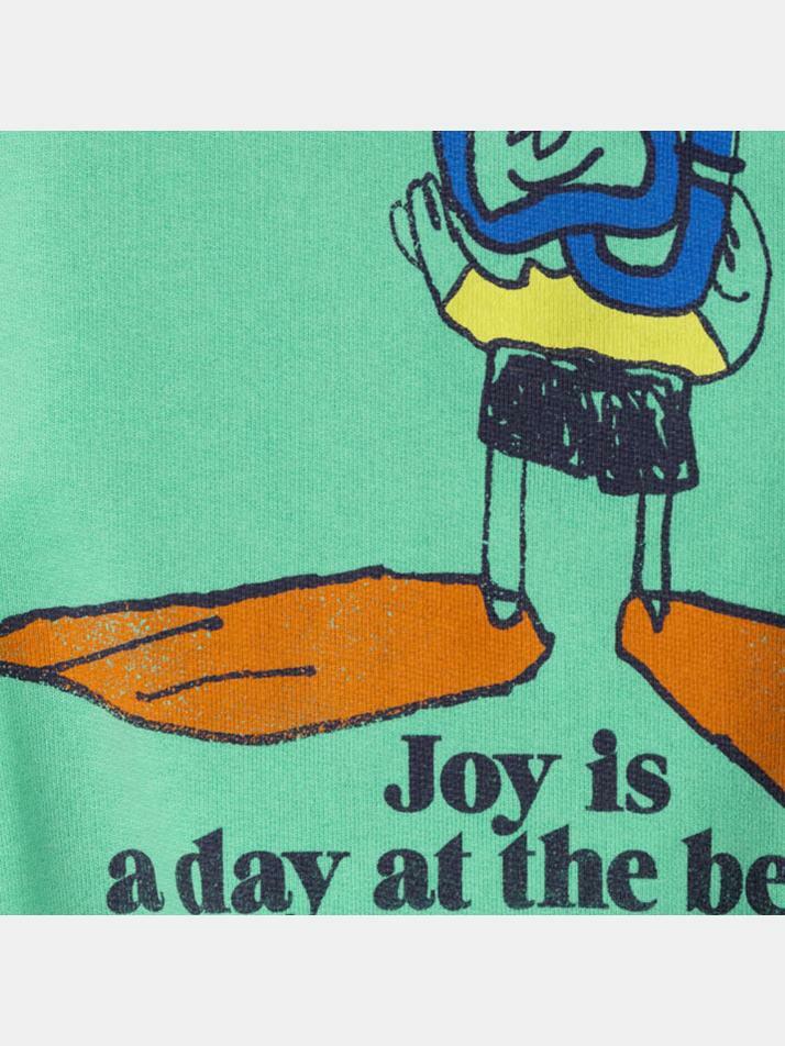 [보보쇼즈] 25SS 키즈 그래픽 조이 맨투맨 그린 B125AC032 331