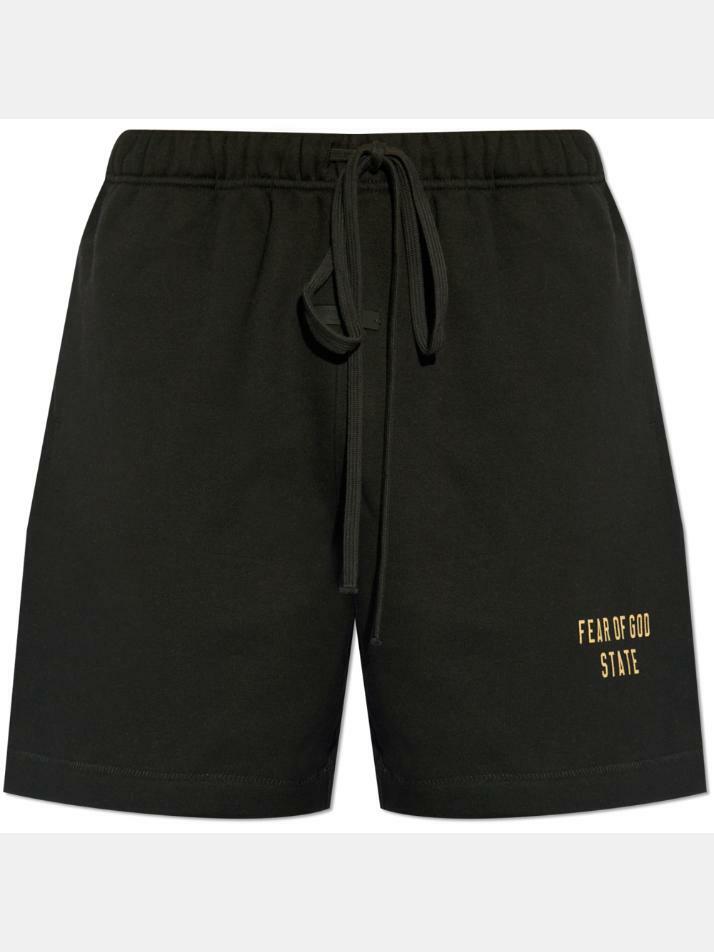 [피어오브갓] 25SS 에센셜 사커 기모 숏팬츠 160BT242000F BLACK