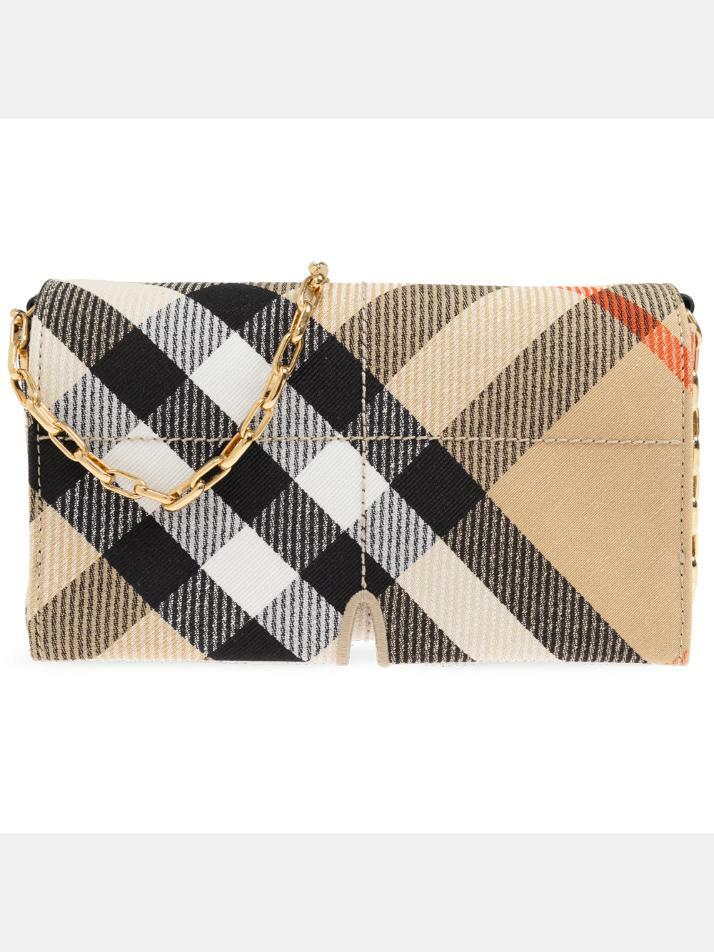 [버버리] 25SS 스닙 체크 자카드 미니 체인백 샌드 8103697