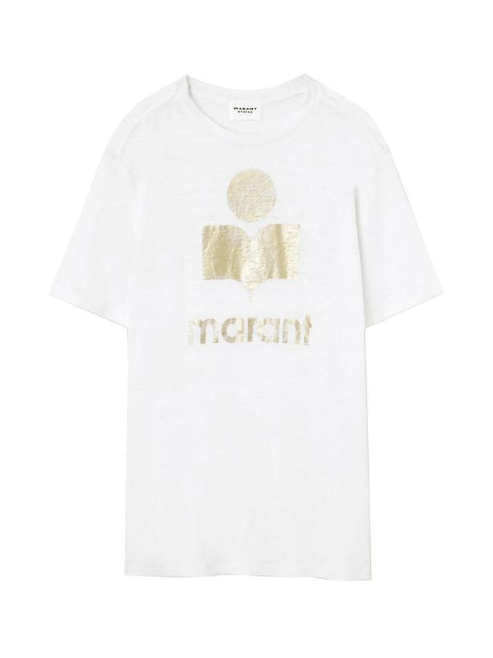 [이자벨마랑] 25SS 쥬얼 ZEWEL 린넨 티셔츠 TS0001FB A1N10E WHLG