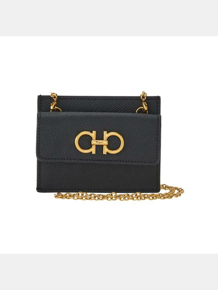 [페라가모] 25SS 금장 간치니 체인 카드지갑 22-0413 0758545