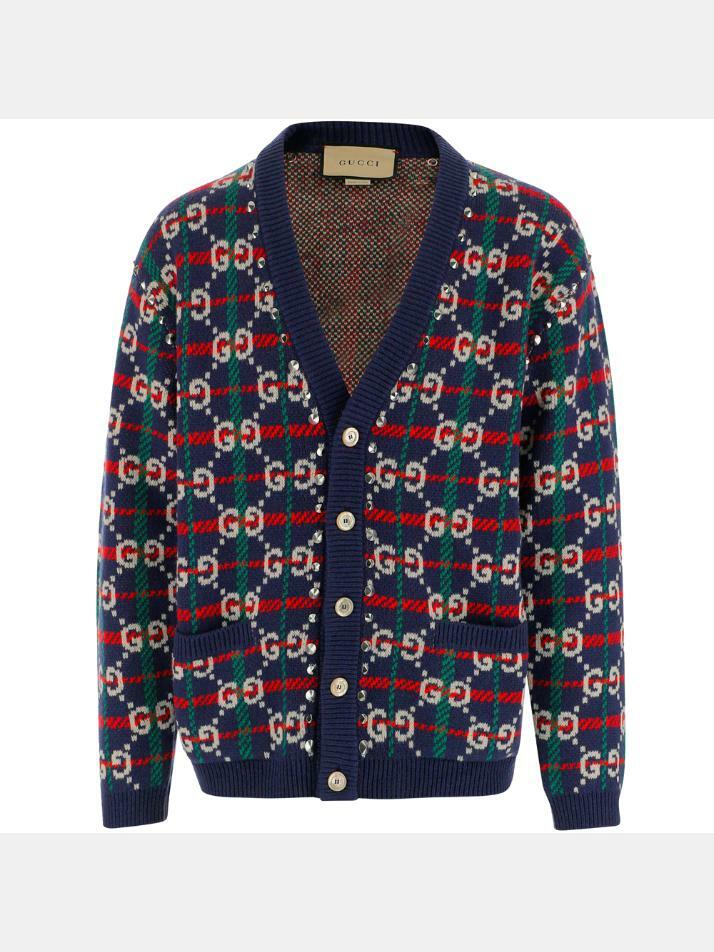 [구찌] 25SS GG 스터드 브이넥 울 가디건 716334 XKCOZ 4804