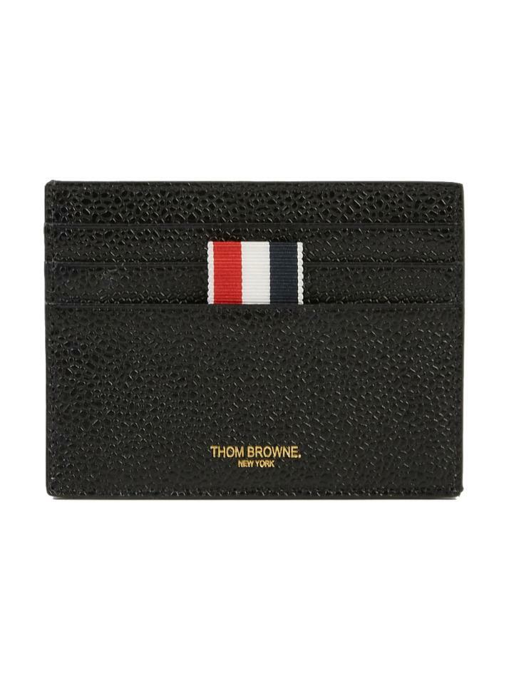 [톰브라운] 25SS 삼선탭 로고 카드지갑 블랙 MAW165B 05581 001
