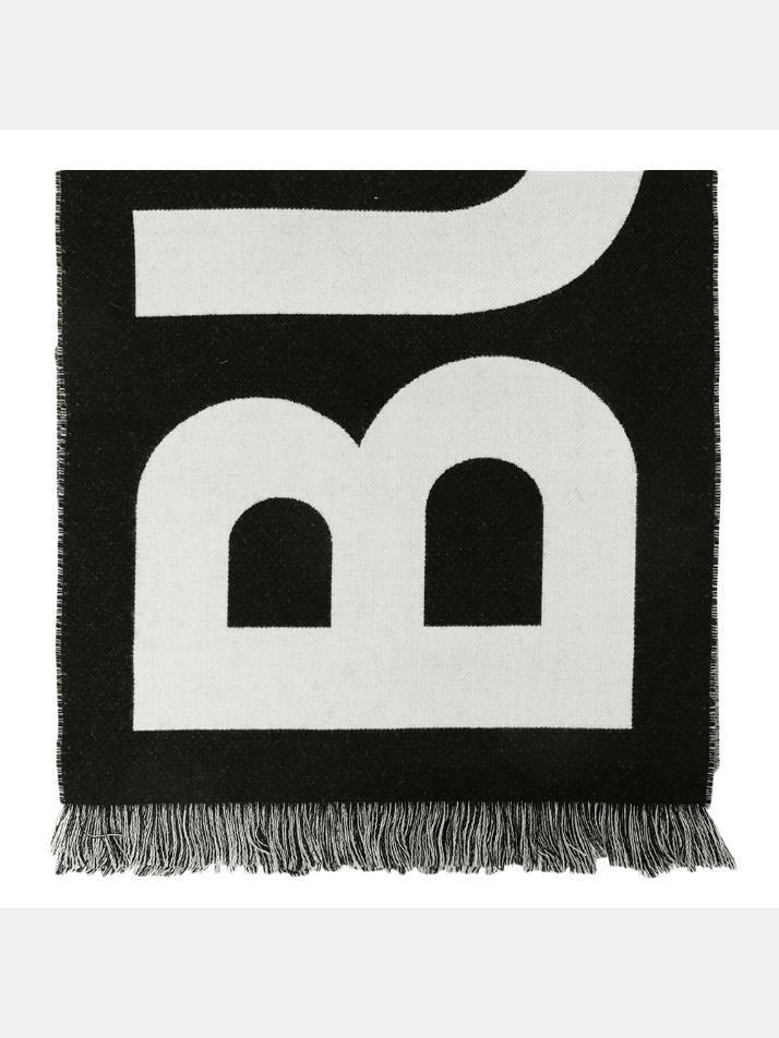 [버버리] 25SS 시그니처 텍스트 로고 스카프 블랙 8054214