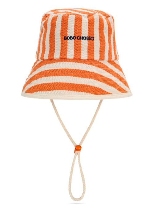[보보쇼즈] 25SS 키즈 스트라이프 버킷햇 오렌지 B125AI019 811