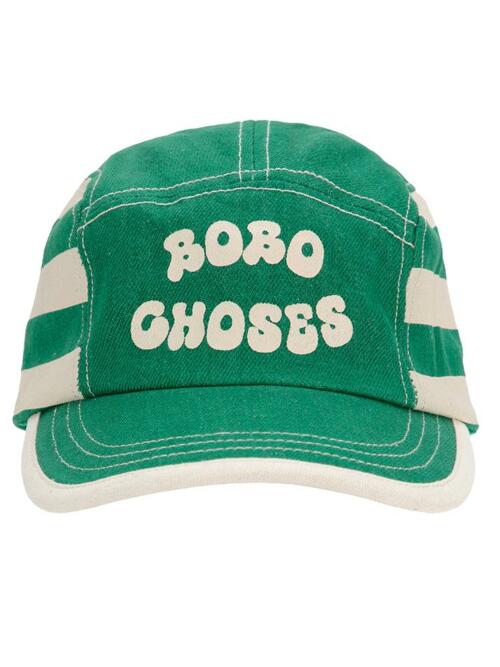 [보보쇼즈] 25SS 키즈 로고 스트라이프 캡모자 B125AI024 331