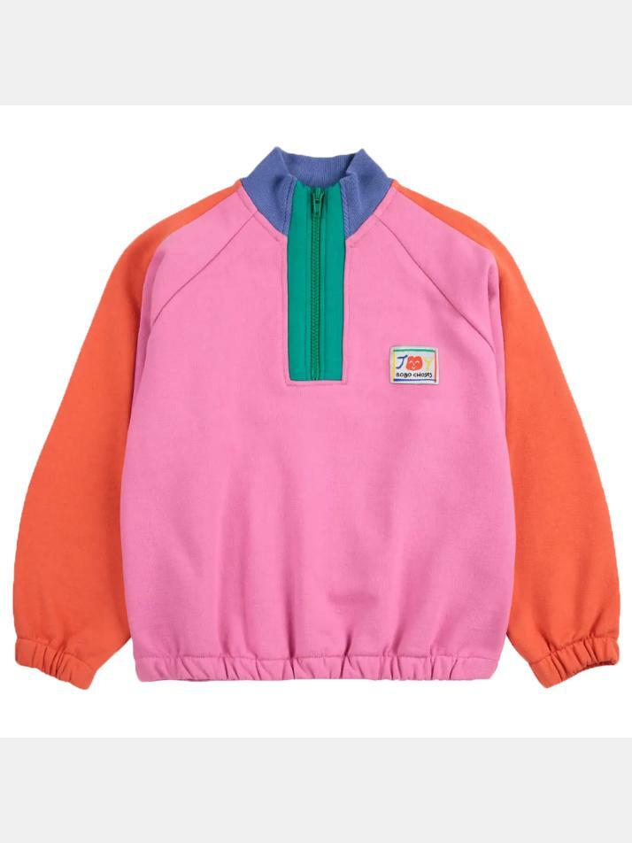 [보보쇼즈] 25SS 키즈 스마일링 로고 패치 집업 맨투맨 B125AC047 561