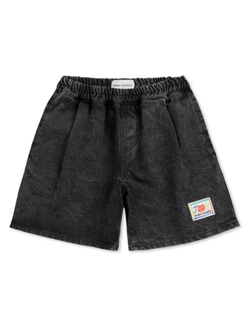 [보보쇼즈] 25SS 키즈 로고 데님 버뮤다 숏팬츠 B125AC058 061