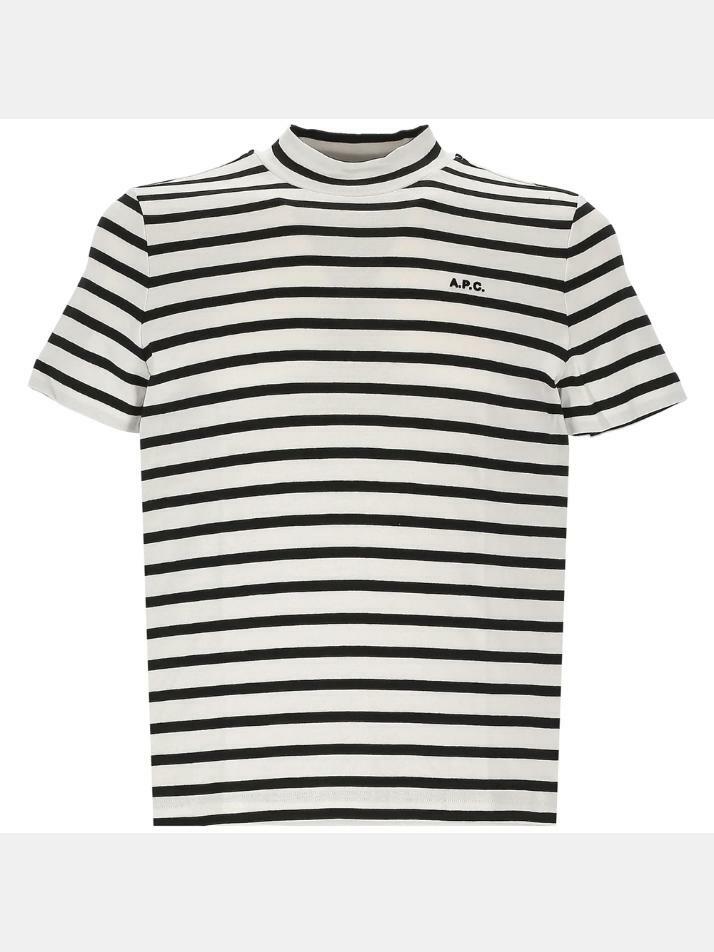 [아페쎄] 25SS 로고 자수 스트라이프 티셔츠 COHCA F26348 TAT