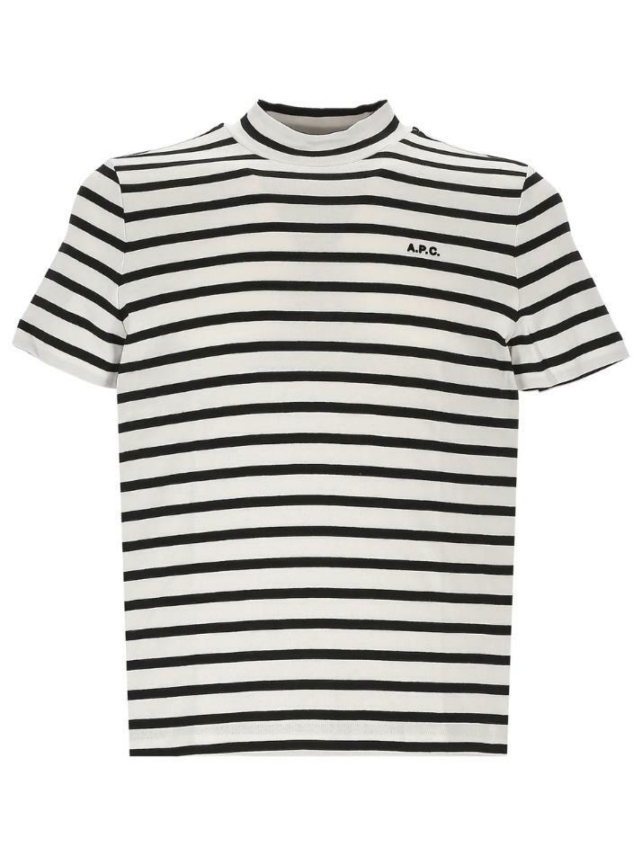 [아페쎄] 25SS 로고 자수 스트라이프 티셔츠 COHCA F26348 TAT