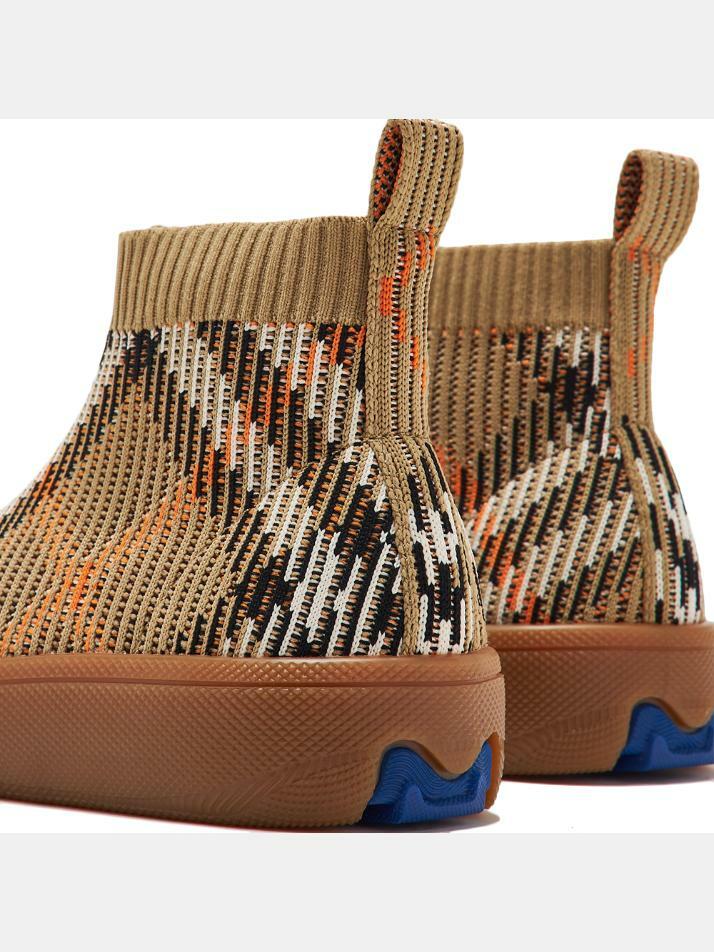 [버버리] 25SS 키즈 체크 삭스 스니커즈 베이지 8099962