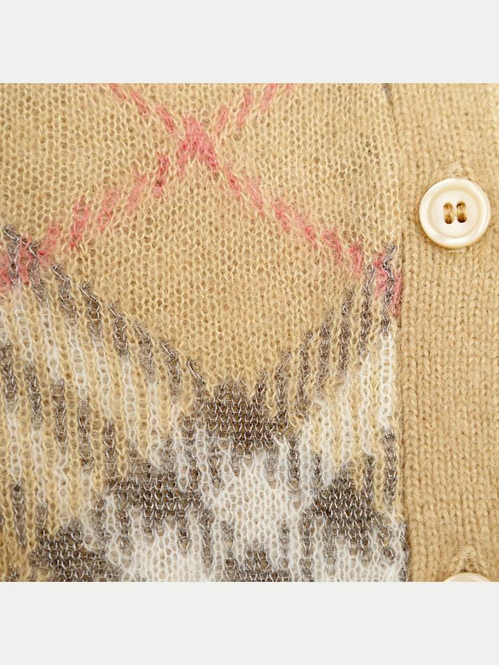 [버버리] 25SS 키즈 빈티지 체크 알파카 가디건 8100092